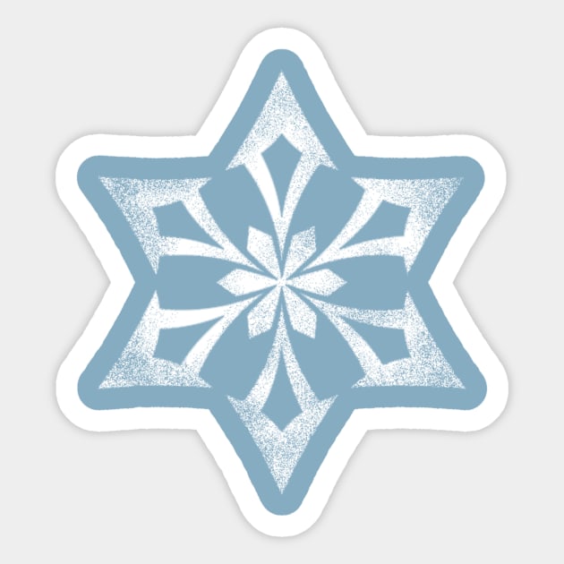 Genshin Impact Cryo White Sticker by cactuscrust